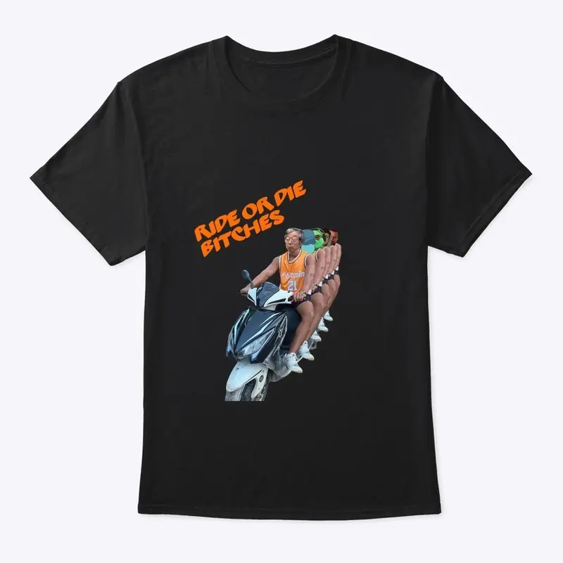 Ride the bitcoin scooter tshirt